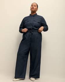 Fashion Wide-Leg Denim Paperbag Pant - d/C JEANS
