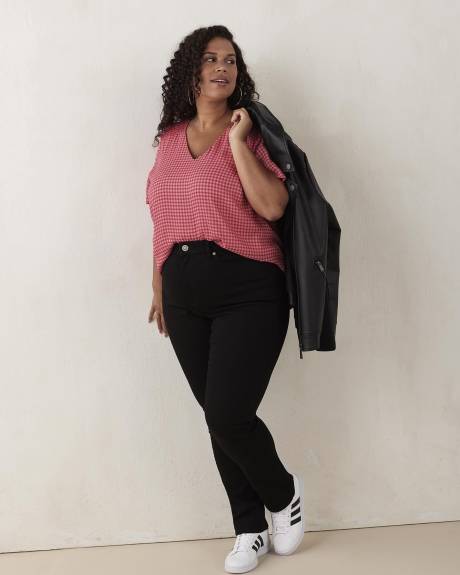 Responsible, Curvy Fit, Black Straight Leg Denim - d/C JEANS
