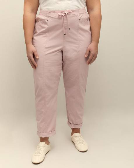 Pantalon à jambe fuselée en coton