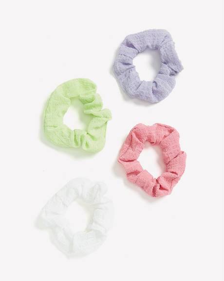 Textured Scrunchies, Set of 4 - Addition Elle