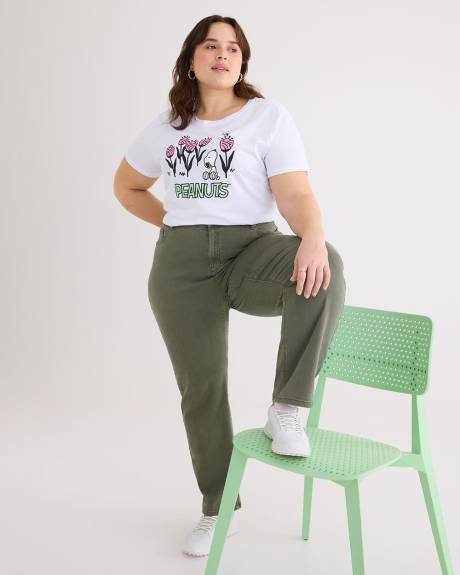 License Tee with Snoopy Flower Print - PENN. Essentials