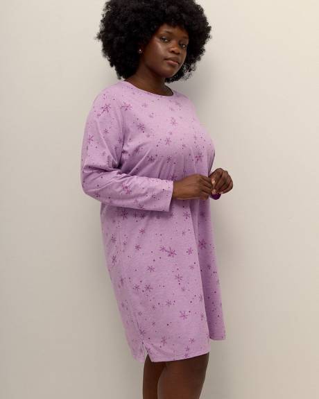 Chemise de nuit courte avec flocons - ti Voglio