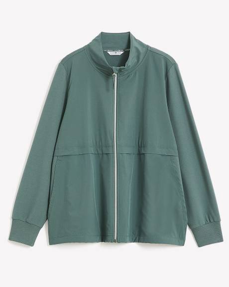 Mock-Neck Zipped Jacket - Active Zone