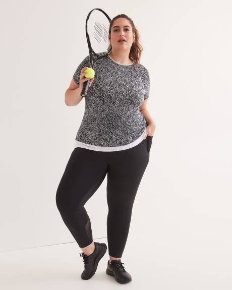 Legging taille haute avec poches sur les côtés et mesh, tissu responsable - Active Zone