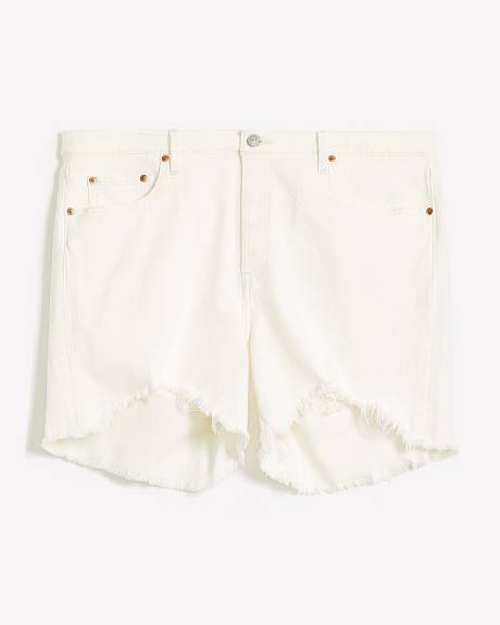 White Denim 501 Original High-Rise Shorts - Levi's