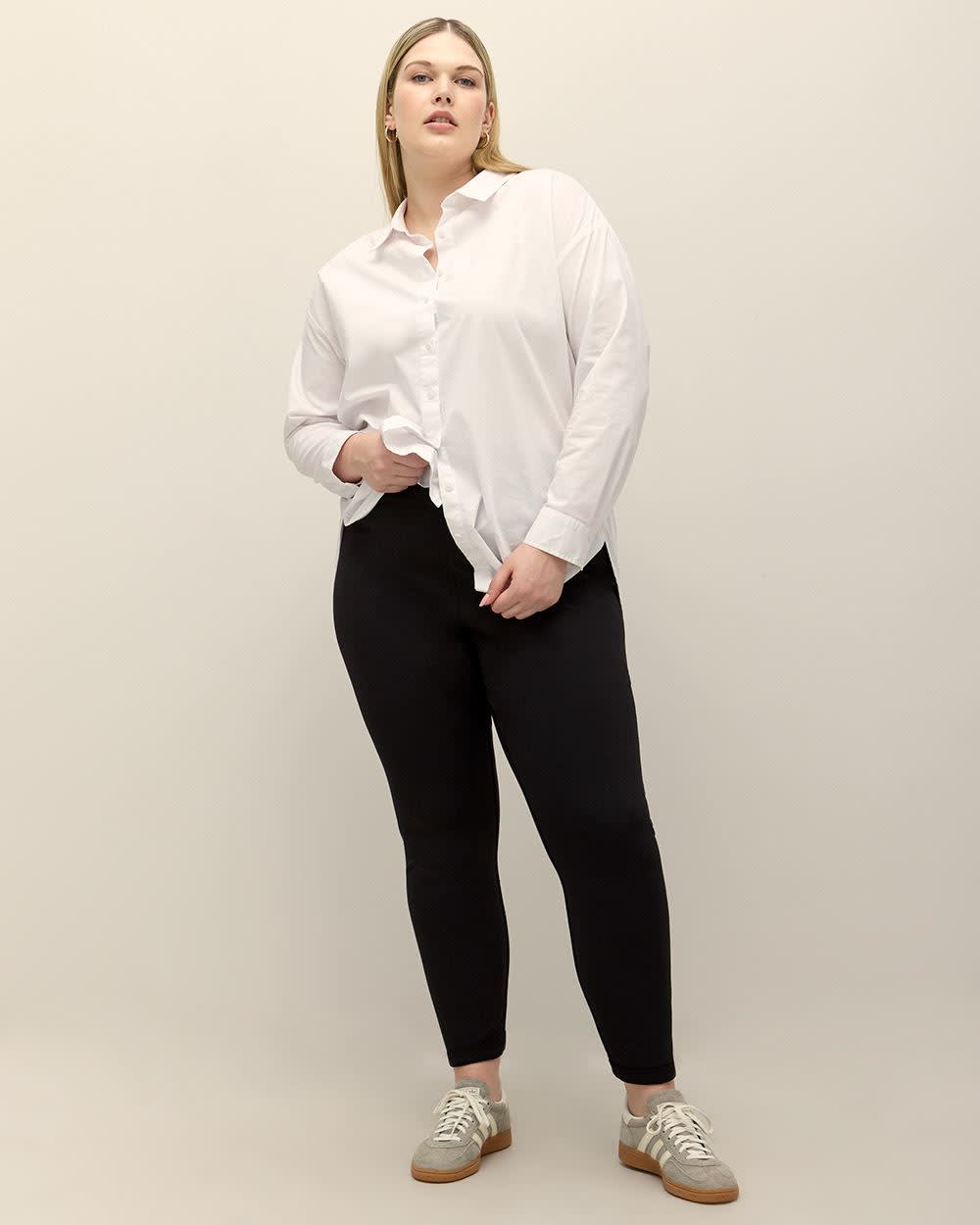 Reversible Plaid Ponte de Roma Legging - PENN. Essentials
