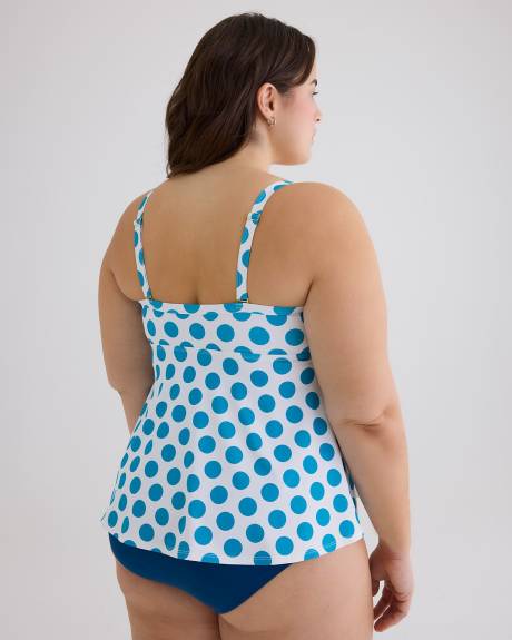 Printed Swing Tankini with Ring Details