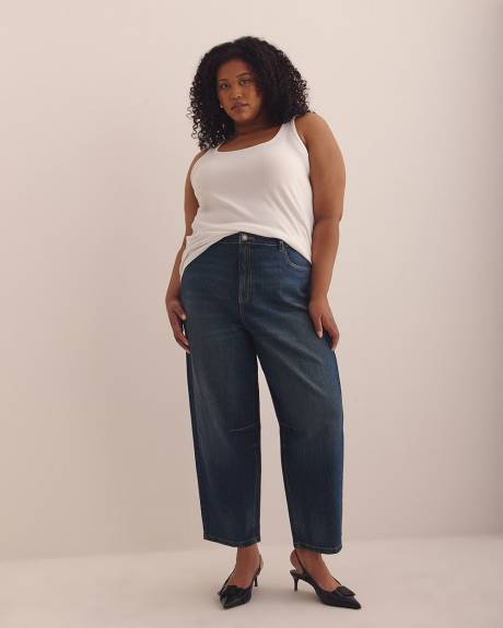High-Rise Barrel-Leg Jeans - d/C JEANS High-Rise Barrel-Leg Jeans - d/C JEANS