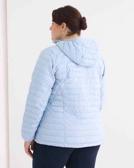 Light Hooded Silver Falls Packable Puffer Jacket - Columbia