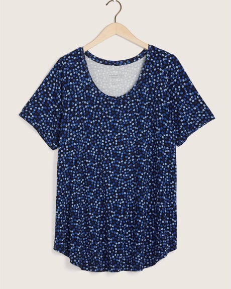 Modern Fit Short Sleeve Scoop Neck Tee, Printed - In Every Story