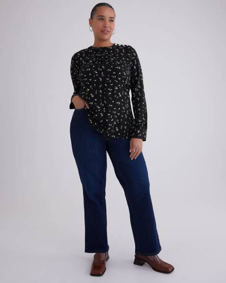 Responsible, Long-Sleeve Blouse with Crew Neck