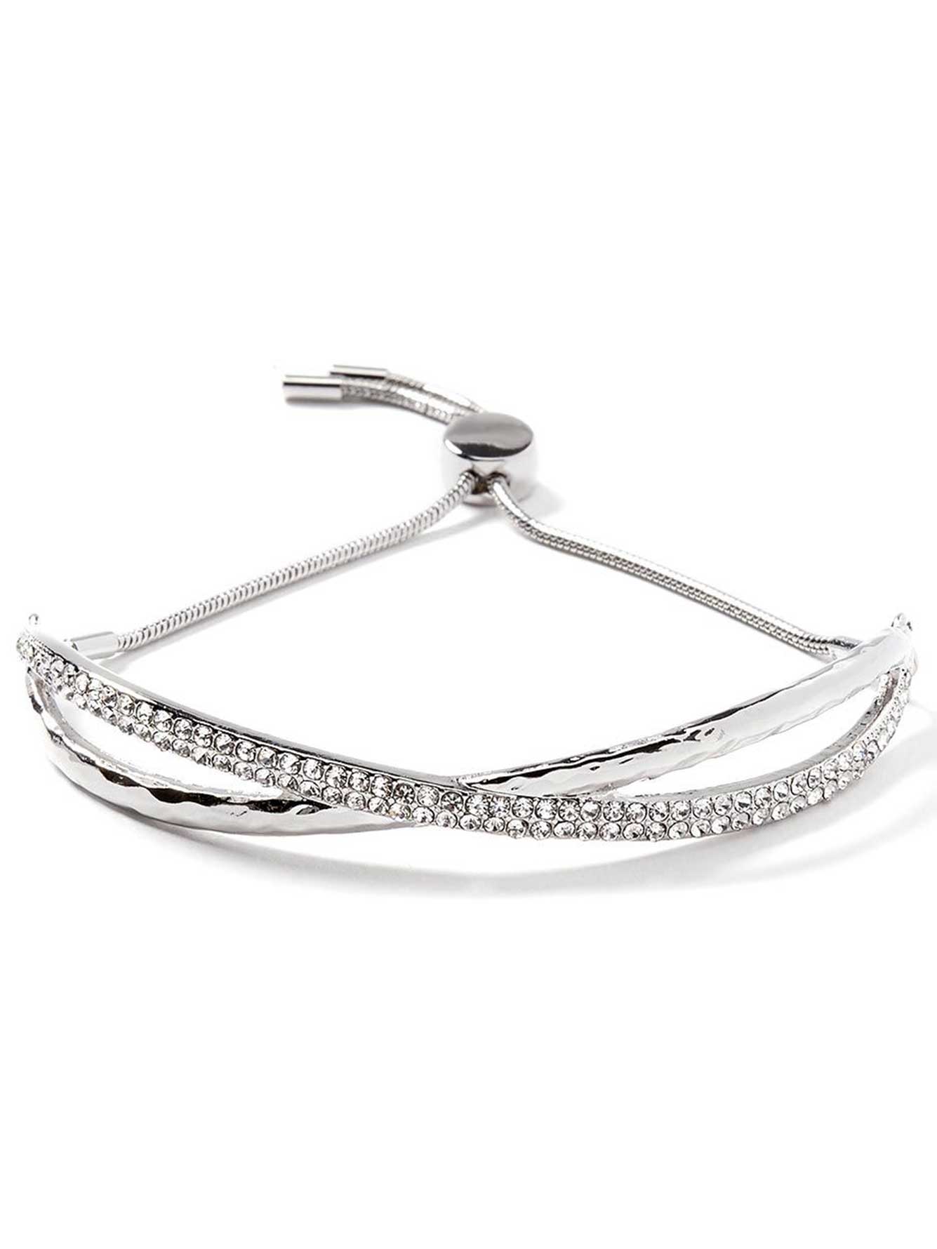 Pull Clasp Bracelet with Pave Detail Penningtons