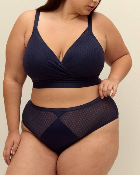 High-Cut Lace and Microfibre Brief - Déesse Collection