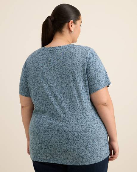 T-shirt imprimé à col rond, coupe curvy - Essentiels PENN.