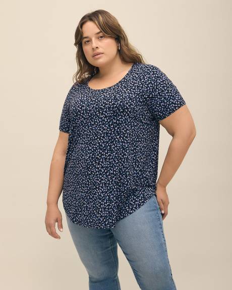 T-shirt coupe moderne à col dégagé, tissu responsable - Essentiels PENN.