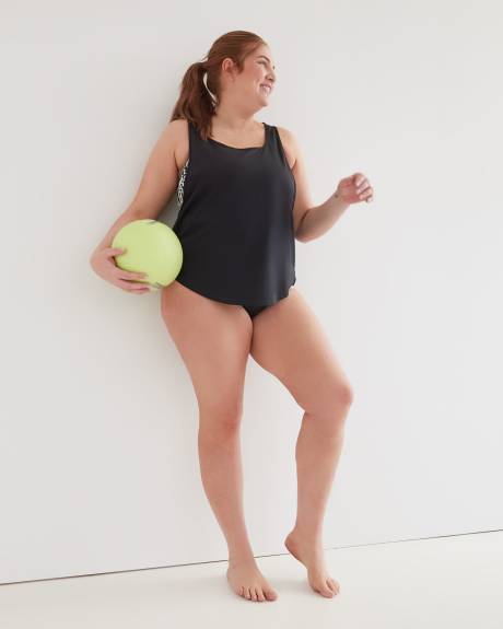 Tankini noir avec bandeau intégré - Active Zone