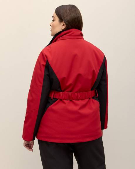 Red Belted Snow Jacket - Active Zone