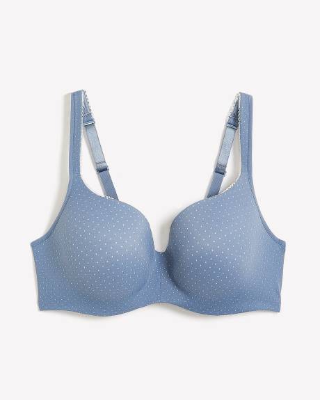 Soutien-gorge contour à pois avec élastique de fantaisie, avec armatures - Déesse Collection