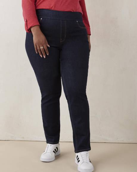 Tall, Savvy Fit Pull-On Straight Leg Jeans - d/c JEANS - PENN. Essentials