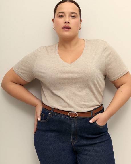 Boyfriend-Fit Short-Sleeve Tee - PENN. Essentials