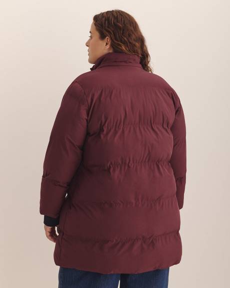 Hooded Stretch Puffer Jacket