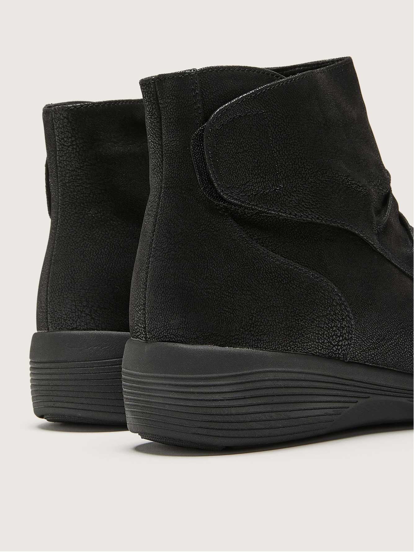 Skechers ruched suede wedge boots sales