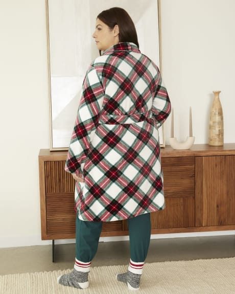 Printed Plush Robe - ti Voglio