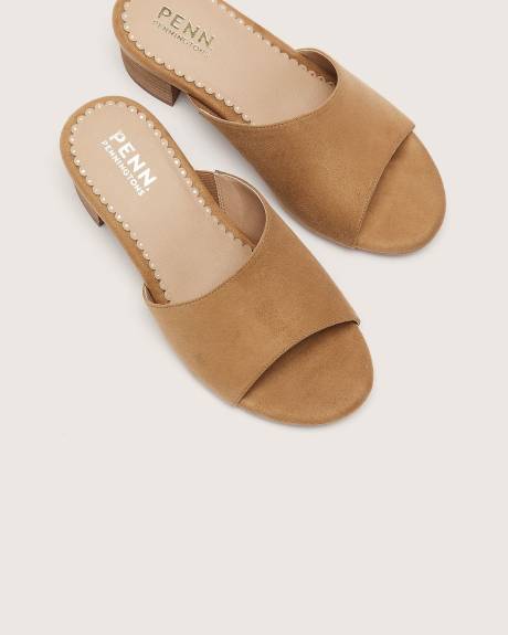 Extra Wide Width, Block Heel Mule Sandal