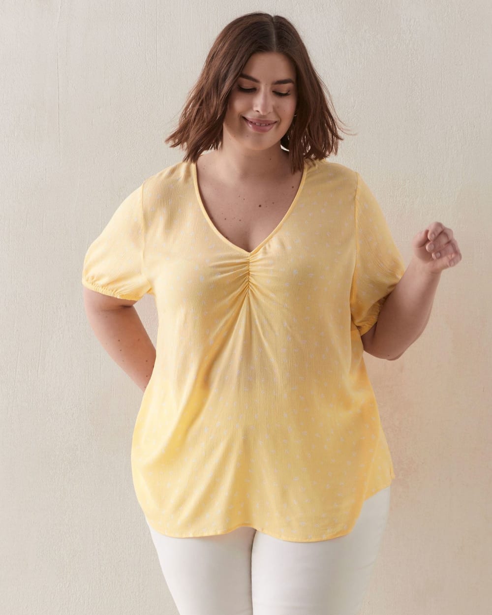 Printed Blouse With Balloon Sleeves In Every Story Penningtons