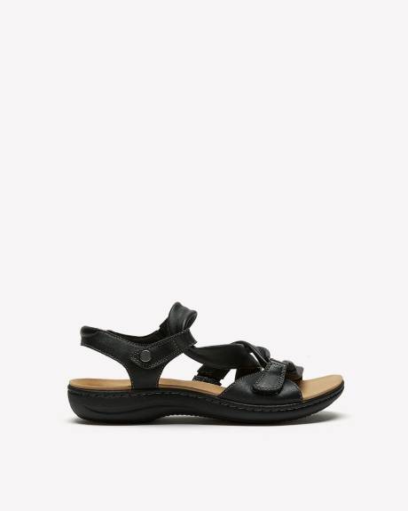 Sandale à talon plat Laurieann Cove, pied large - Clarks