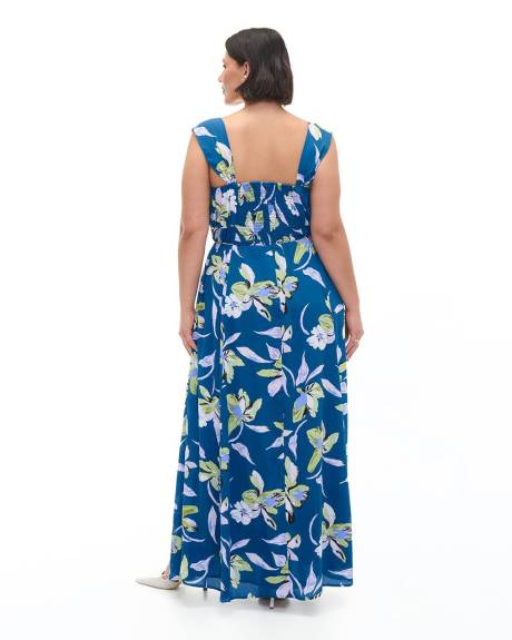 Robe longue cintrée et évasée sans manches - Addition Elle