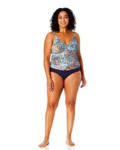 Drape Front Tankini with Hidden Underwires - Anne Cole
