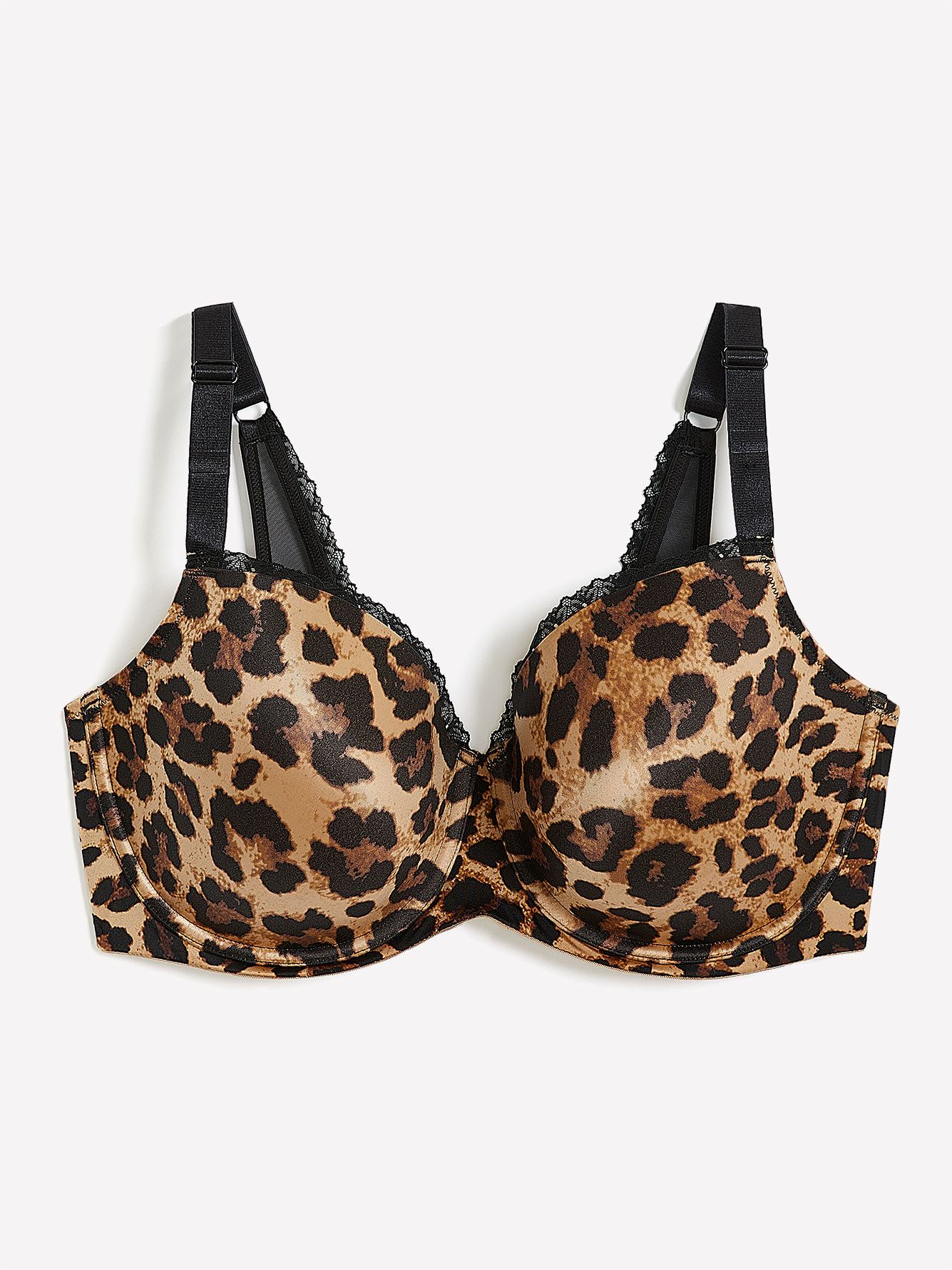 Sexy Balconette Bra with Cheetah Print - Déesse Collection