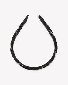 Black Hair Headband with Rhinestones