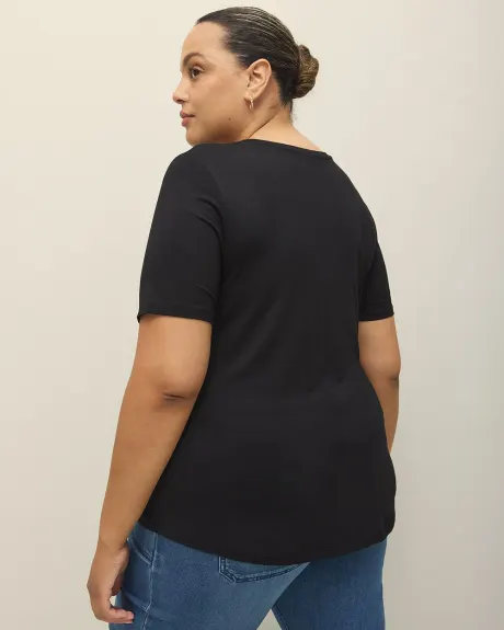 T-shirt coupe moderne à encolure ronde - Addition Elle - Essentiels PENN.
