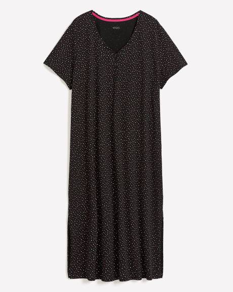 Chemise de nuit longue en coton avec imprimé - ti Voglio