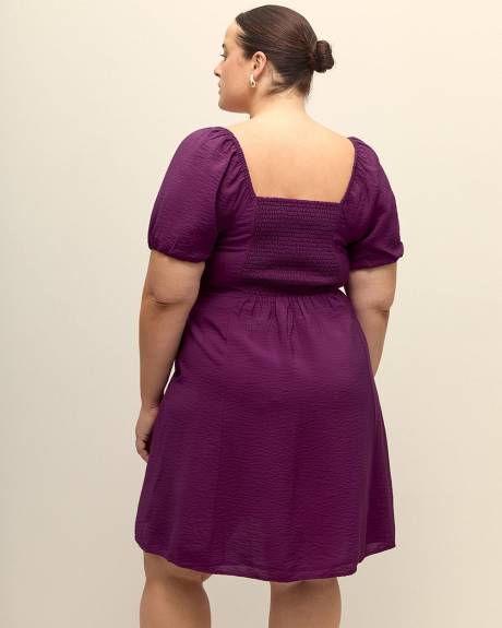 Responsible, A-Line Dress with Pleated Front Waist - Addition Elle