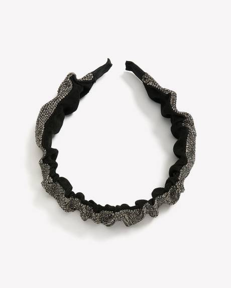 Fancy Glittery Ruched Headband