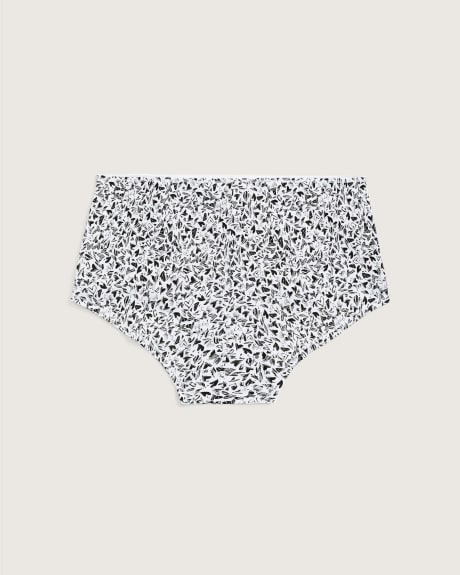 Culotte garçonne en coton imprimé avec dentelle - tiVOGLIO