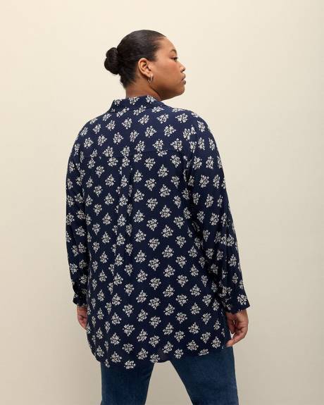 Responsible, Challis Buttoned-Down Tunic Blouse