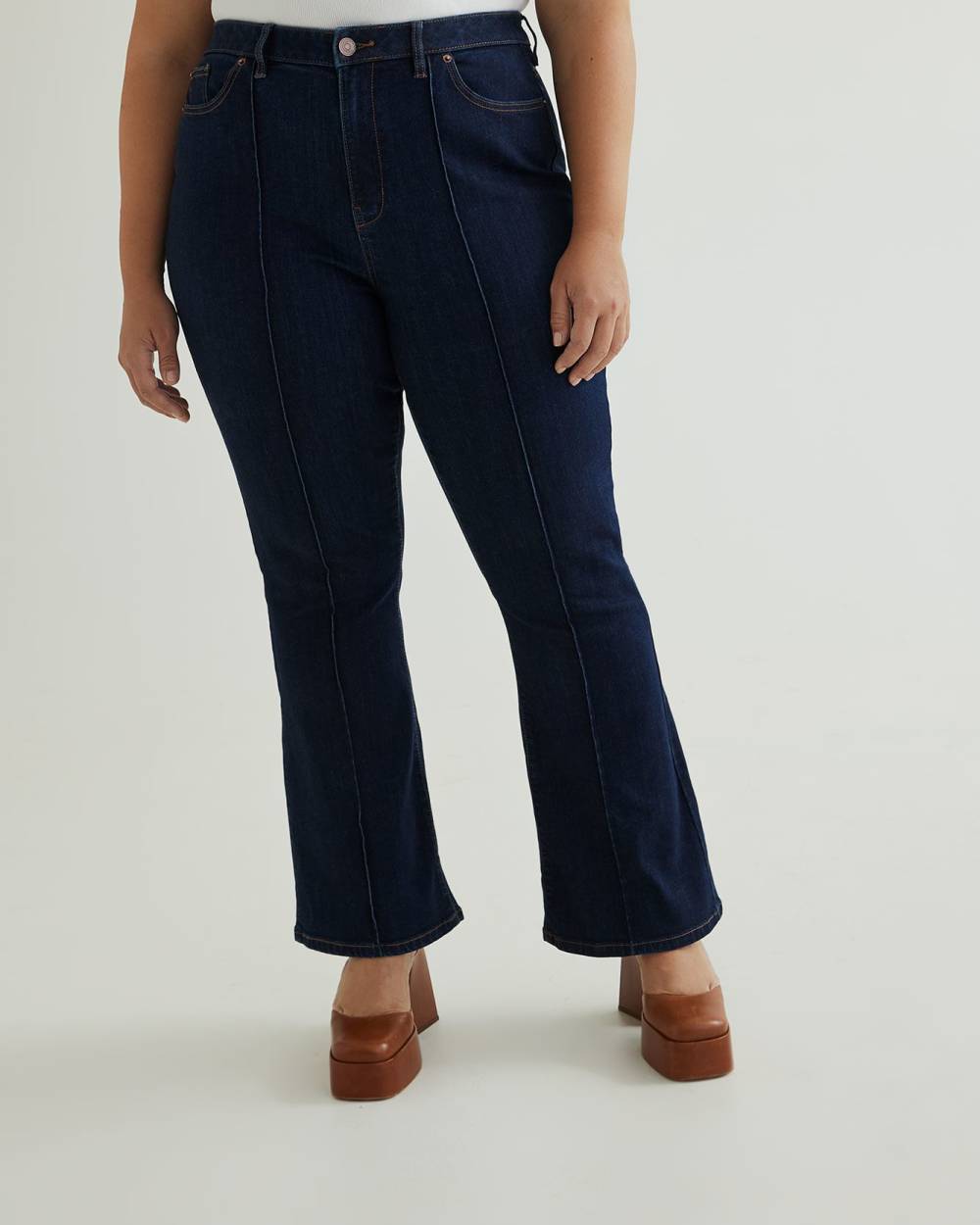 Curvy fit sales flare jeans
