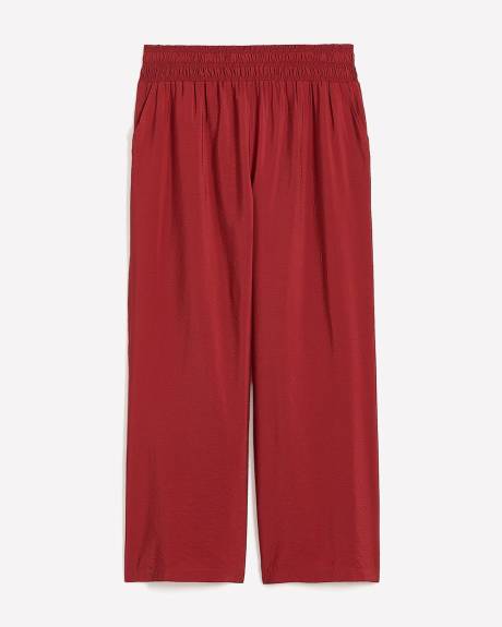 Palazzo-Leg Pant with Elastic Waistband