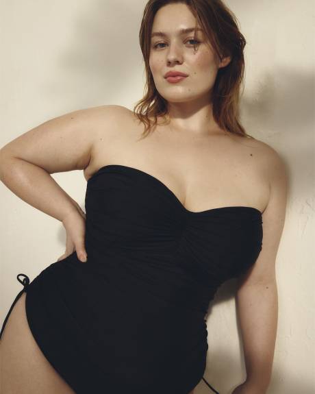 One-Piece Swimsuit With Bandeau Top