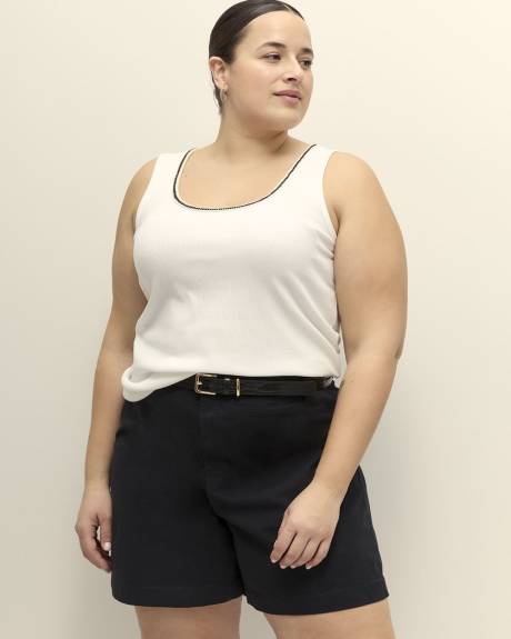 Camisole côtelée à encolure en U - Essentiels PENN.