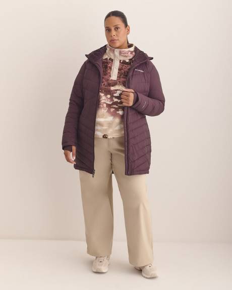 Manteau matelassé mi-long Joy Peak violet foncé - Columbia
