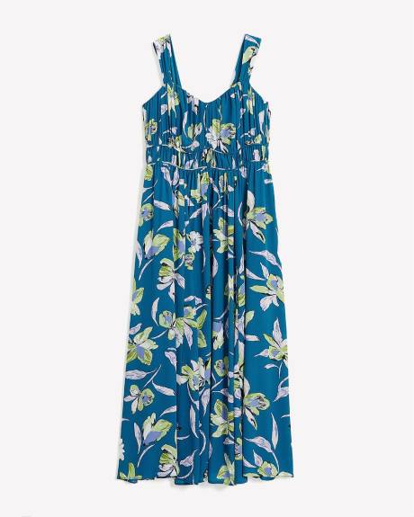 Robe longue cintrée et évasée sans manches - Addition Elle
