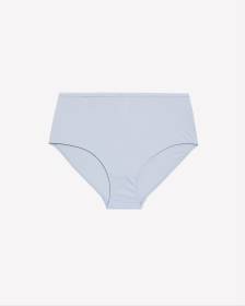 Blue Ribbed Microfibre Full Brief - ti Voglio