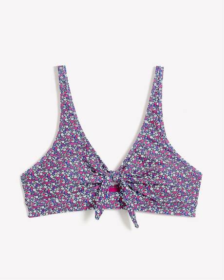 Haut de bikini noué Annie avec petite ouverture - Nana The Brand