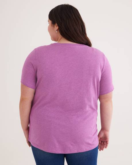 Boyfriend Fit Scoop-Neck T-Shirt - PENN. Essentials