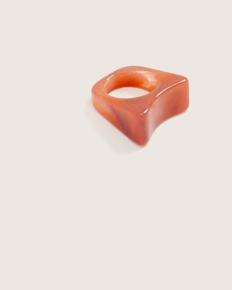 Marbled Resin Ring